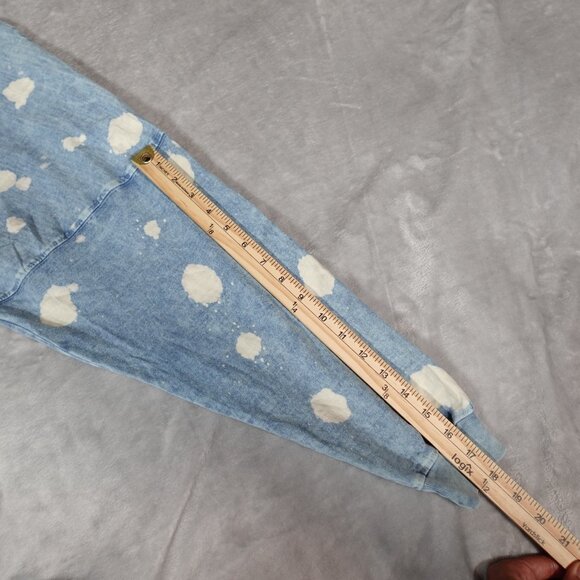 Walt Disney World Denim Style Bleached Spirit Jersey Adult M Oversized Blue - Picture 9 of 9